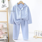 Teenager Boy Girl Pajamas Set Kids Spring Autumn Cute Baby Sleepwear Long Sleeve Birthday Gift School Loungewear 1-16Y Pijamas