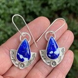 Bohemian Water Drop Blue Stone Earrings for Women Tibetan Jewelry Fashion Cubic Zircon Dangle Earrings Accessories