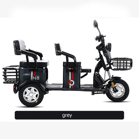 600W 48V  Three-wheeled Electric Motorcycle with Lithium Battery Range to 65KM  Ebike for Elderly