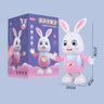 Robot Rabbit Dancing Sing Song Electronic Bunny Music Robotic Animal Beat Drum With LED Cute Electric Pet Toy Kids Birthday Gift