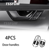 Car Interior Carbon Fiber Full Set Sticker for Audi A7 A6 C8 Allroad Avant 19-23 Gear Shift Panel Cover Interior Trim Accessorie