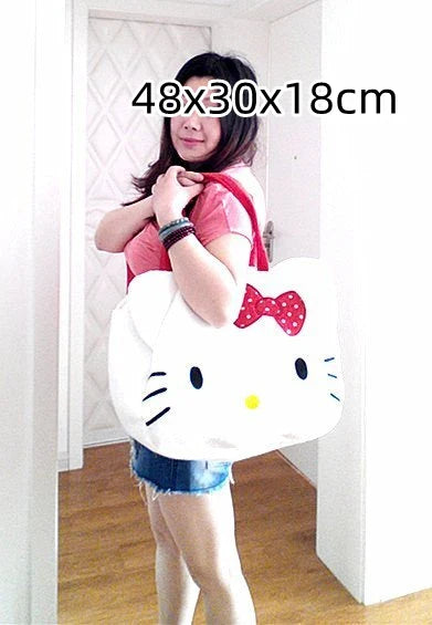 Sanrio Cute My Melody Shoulder Bag Japanese Kuromi Lovely Plush Bag Lolita Messenger Bag for Girl Travelling Bag Birthday Gifts