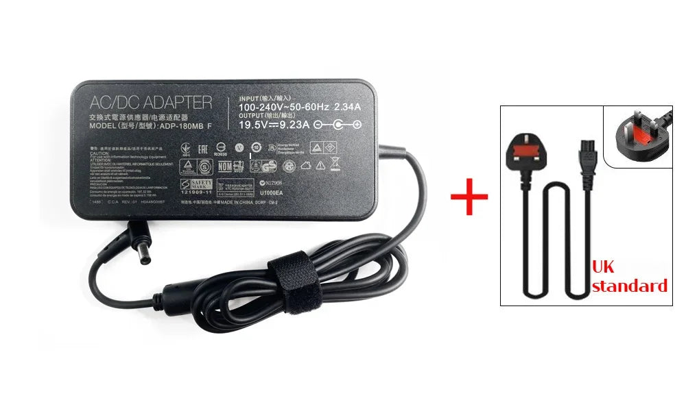 19.5V 9.23A Laptop AC Adapter Charger for Asus 90XB00EN-MPW050 90XB00EN-MPW020 90XB00EN-MPW040 90XB00EN-MPW060 FX505GE FX705DD