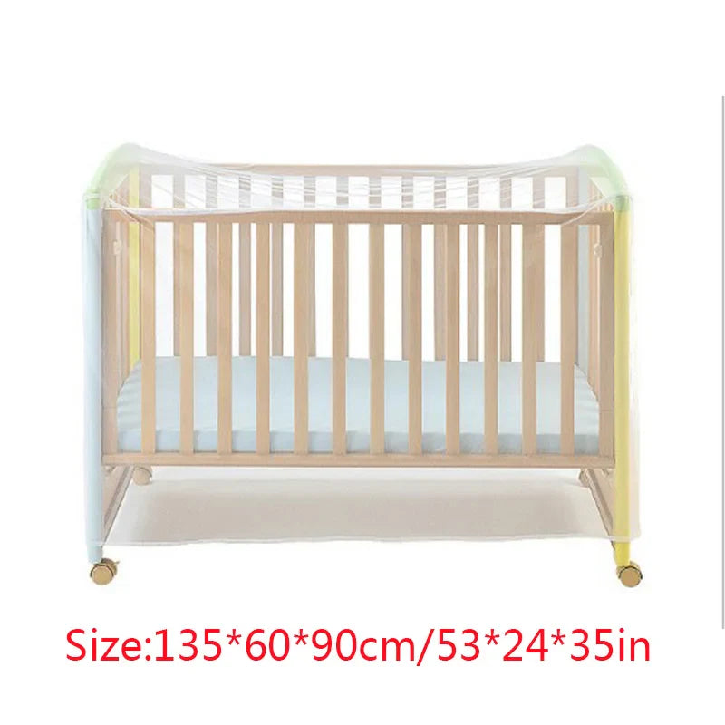 Baby Cradle Bed Mesh Mosquito Nets Foldable Summer Universal Baby Arched Mosquitos Nets Portable Crib Netting For Infant Toddler