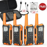 4PCS Baofeng F22 PMR446 /FRS Walkie Talkie Portable Mini Communication Radio Profesional Talkie Walkies With Portable Suitcase