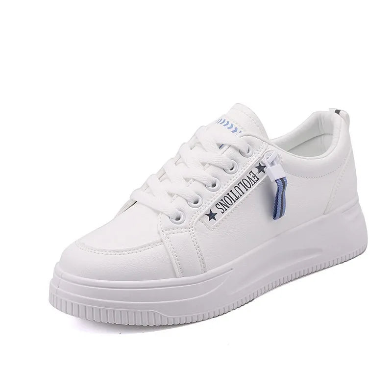 Comemore 2024 Spring New White sports Shoes women's sneakers Running Shoe Flat Casual Shoes comfortable platform Large Size 43