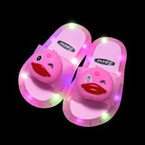 Cartoon Unicorn Animals luminescence Shoes Children’s Boys Girls Slippers Lighted Fashion Cute Shoes Toddler Slippers For Kids