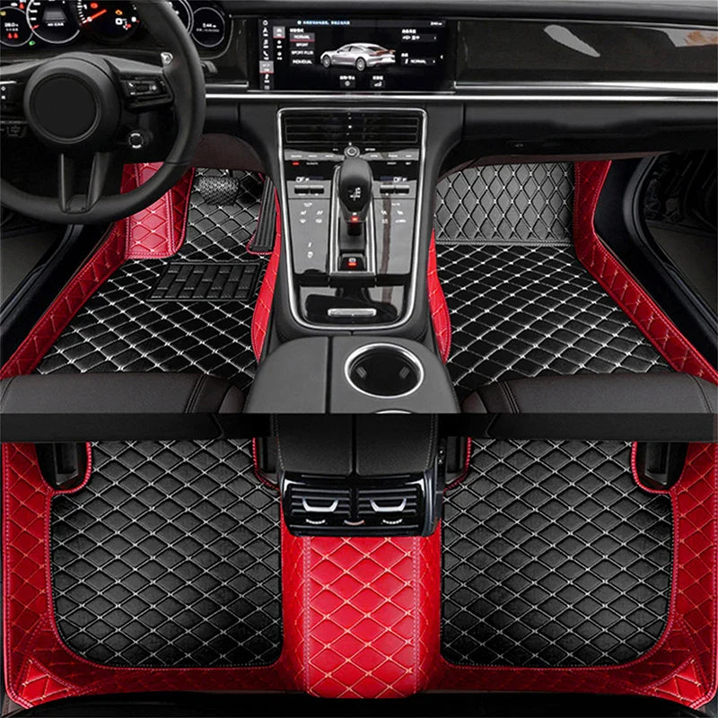 Custom Made Leather Car Floor Mats For Volkswagen VW Passat B6 2007 2008 2009 2010 2011 Carpets Rugs Foot Pads Accessories