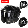 LS2 FF906 Advant Full Face Flip Up Helmets Motorcycle Modular Double Visor Helmet built-in Lens ECE Capacete Casque Casco Moto