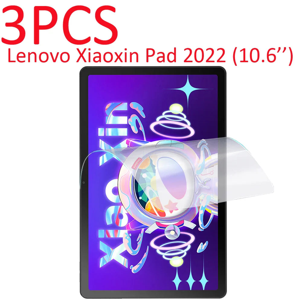 3PCS PET soft screen protector for Lenovo Xiaoxin Pad 2022 10.6'' tablet TB-128FU/Xiaoxin Pad pro 2022 11.2''  protective film