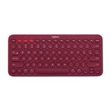 Logitech K380 Wireless Bluetooth Network Red Keyboard Tablet iPad Office