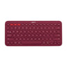 Logitech K380 Wireless Bluetooth Network Red Keyboard Tablet iPad Office