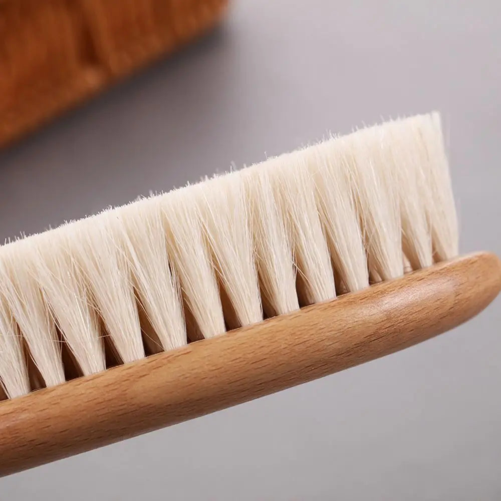 Baby Care Pure Natural Wool Baby Wooden Brush Broken Soft Hair Cleaning Brush Massage Brush Baby Bath Brush