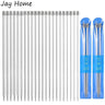 22Pcs Stainless Steel Knitting Needles 2 mm-8 mm Straight Single Pointed Crochet Hook Sets 25/35cm Sweater Needles for Knitting