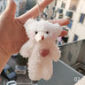 12cm Cute Bear Plush Keyring Pendant Soft Stuffed Plush Keychain Toy Backpack Pendant Birthday Gifts for Children