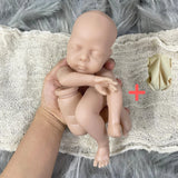 Mini bebe reborn kit Luna 12 Inches Reborn Baby Vinyl Doll Kit Unpainted Unassembled Doll Parts DIY Blank Reborn Doll Kit