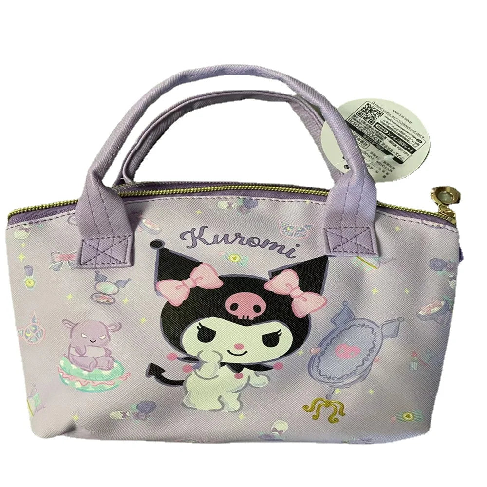 Sanrio Hello Kitty Backpack My Melody Schoolbag Cinnamoroll Handbag Kuromi Crossbody Bag Pochacco Pu Leather Wallet