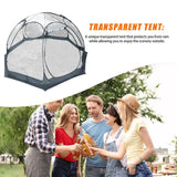 Portable Camping Transparent Tent 5-10 Person Starry Bubble Tent Outdoor Sun Room 360 Degree Panoramic Window Spherical Tents