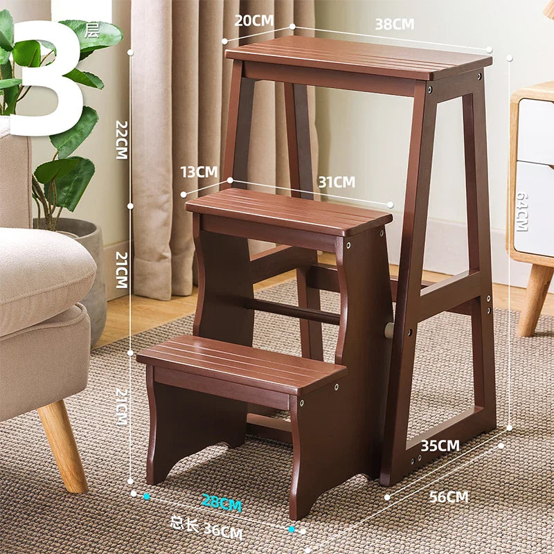 Platforms Telescoping Step Stools Foldable Attic Bar Portable Small Step Ladders Indoor Bamboo Escada Dobravel Home Furniture