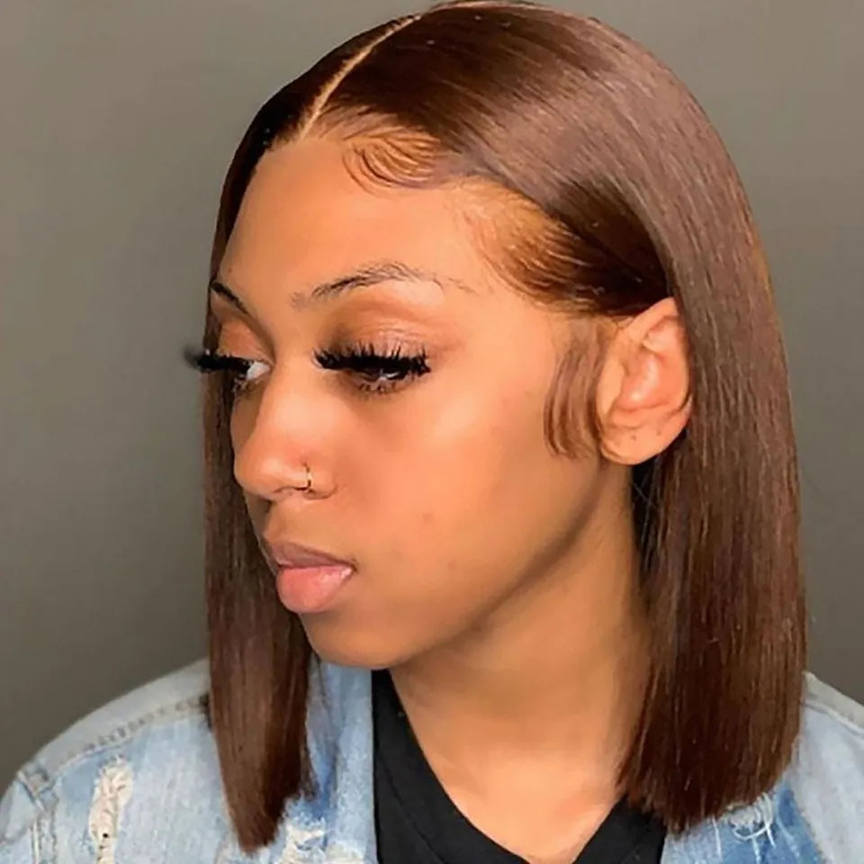 Short Cut 613 Bob Wig Pre Plucked Bone Straight Blonde 613 Hd Lace Frontal Wigs 13x4 HD Lace Front Human Hair Wig Closure Wigs