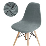 1 Piece Of Velvet Shell Chair Cover Small Shell Chair Cover Banquet Home Hotel Restaurant Bar Seat Cover