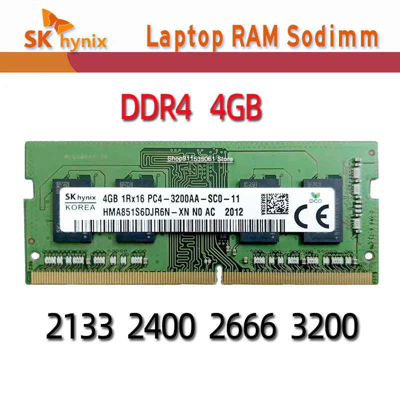 SK Hynix ddr4 4GB 8GB 16GB 32GB 2133MHz 2400MHz 2666MHz 3200MHz RAM Sodimm Laptop Memory pc4 4g8g16g32g 2133P 2400T 2666V 3200AA