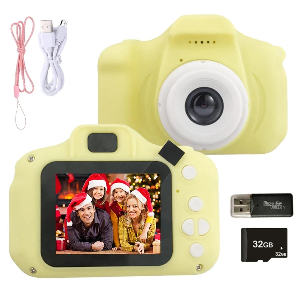 Toy Cameras for Kids 1080P HD Screen 2inch Electric Toys for Baby Children Educational Mini camara de fotos infantiles de niño