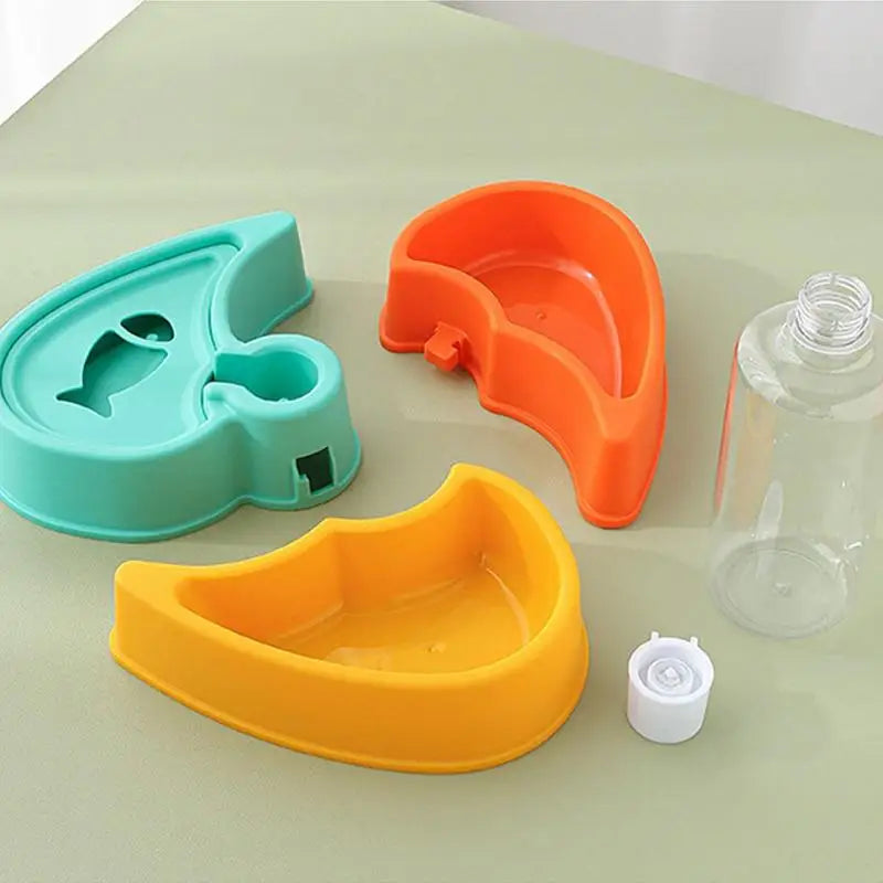 Cat Water And Food Bowl Cat Feeding & Watering Supplies Automatic Wet And Dry Separation Cat Dispenser & Bowl Set For
