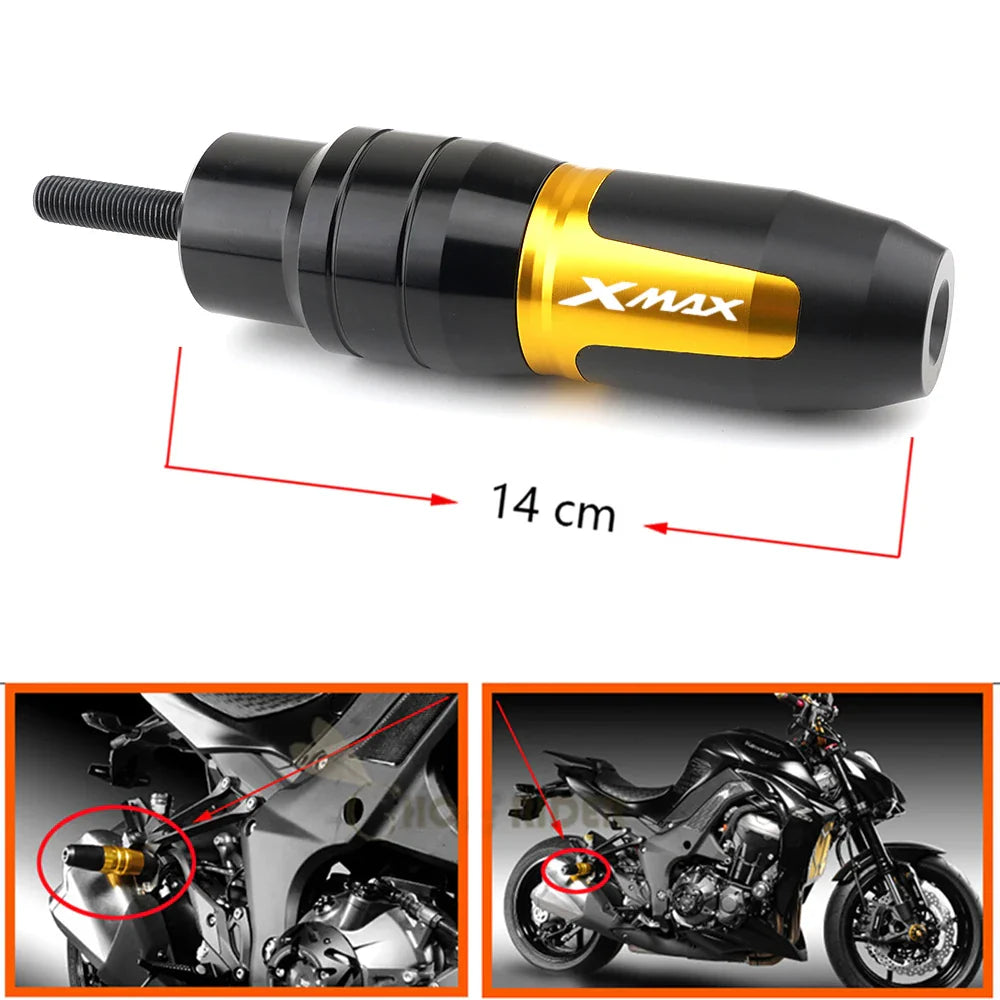 New For YAMAHA XMAX 125 250 300 400 XMAX250 XMAX300 Motorcycle CNC Accessories Falling Protection Exhaust Crash Pad Slider