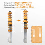 Coilover Struts For VW GOLF GTI JETTA MK4 98-05 Suspension Spring Kit for Seat Leon MK1 1M1 1.9 TDI 2.0 2.3 V5 Shock Absorber