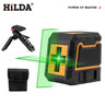 HILDA 2 Lines Laser Level Self-Leveling Horizontal And Vertical Cross Super Powerful Green Laser Beam Line