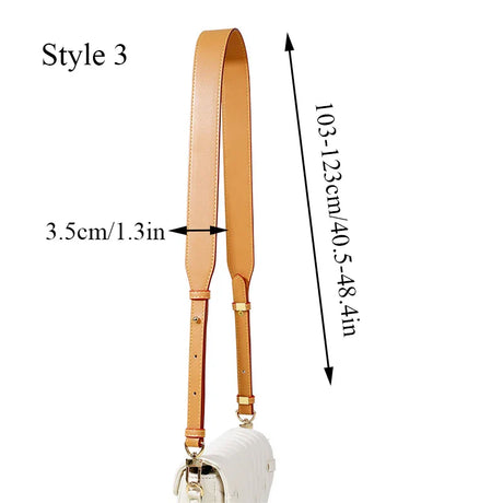 100% Genuine Leather 105CM Bag Strap for LV Neverfull Bags Adjustable Handbags Straps Crossbody Replacement Bag Accessories