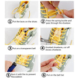 No Tie Shoelace Elastic Round Lock Shoe Laces Children's Sneakers Shoelaces Without Ties Kids Adult Laces for Shoes Shoestrings