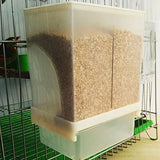 Automatic Bird Feeder for Cage, Food Dispenser, Clear Acrylic, No Mess