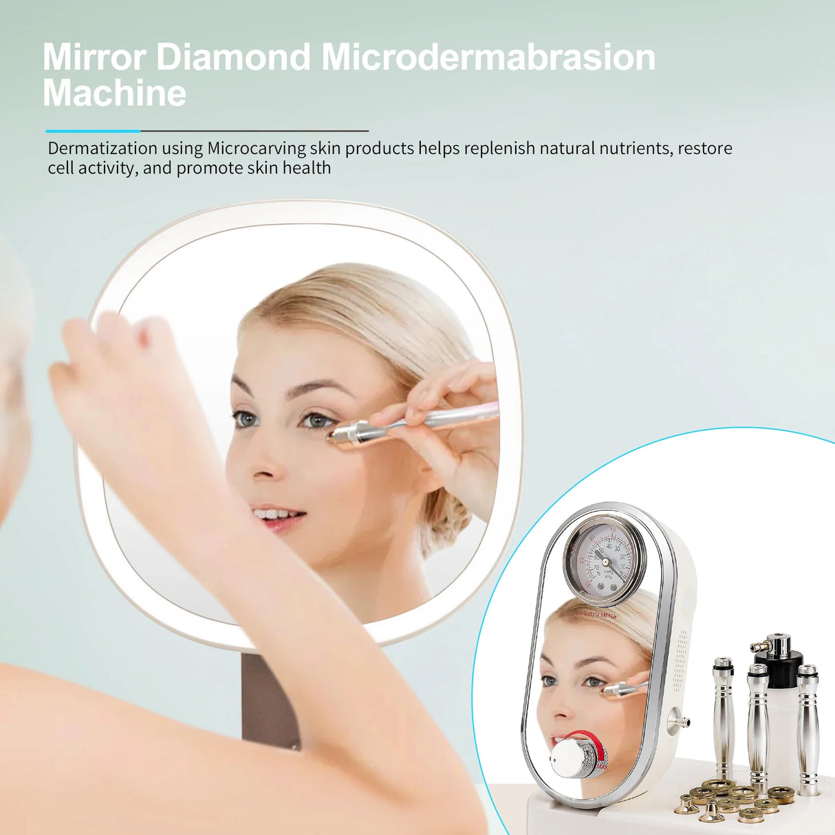 3In1 Diamond Microdermabrasion Machine Remove Wrinkle Blackhead Water Spray Facial Lifting Moisten Face Exfoliate Skin Care Tool