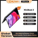 CHUWI MiniBook X Laptop Tablet 2 In 1 Intel N100 /N5100 10.51" FHD IPS Screen 12GB LPDDR5 512G SSD Windows 11 Notebook 1200*1920