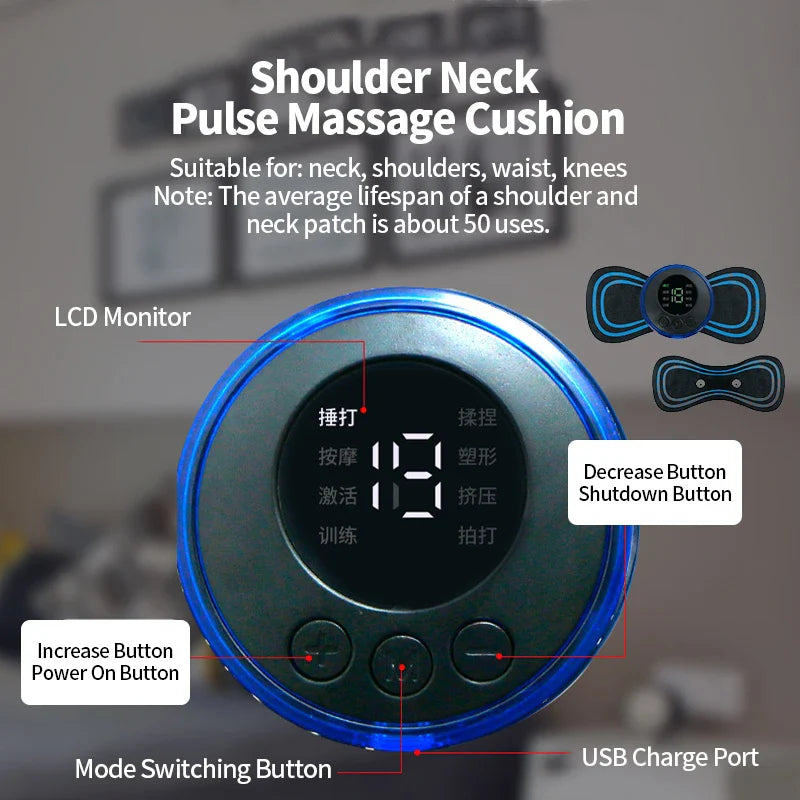 Foot Massager EMS Electric Pad Feet Acupoints Relax Massage Mat Pain Relief Blood Circulation Muscle Stimulation Instrument