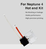 Neptune 4 Hotend Kit Upgraded Kit Bimetal Nozzle Extruder Parts 3D Printer Accessories For Elegoo Neptune 4 Thermistor Silicone