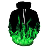 Funny 3D Flame Print Hoodies For Men Fashion Trend Harajuku Streetwear Autumn New in Sweatshirts Oversized Pullover y2k Clothes