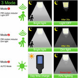 Outdoor Solar Street Lights Waterproof Solar Lamp With 3 Mode Motion PIR Motion Sensor Waterproof Pathway Spotlight For Yar G2M4