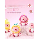 MINISO LOOPY Series - Fruit Head Cover Detachable Doll Cute Beaver Plush Animation Derivatives/Peripheral Products