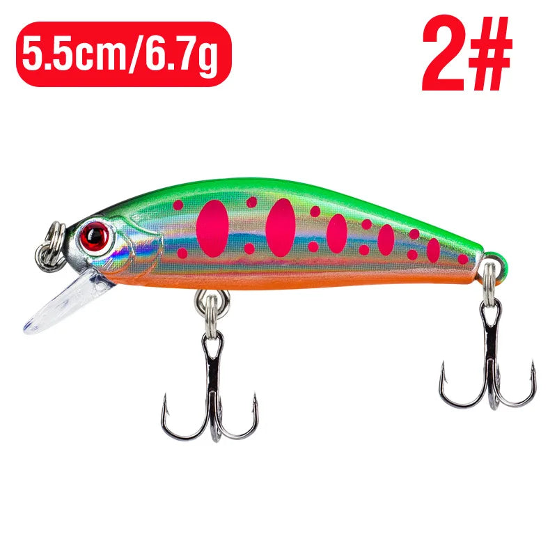 Fishing Tackle Bionic Submerged Crankbait Fishing Gear Fishing Lures Fishing Bait Fishhook 3d Eyes Artificial Hard Baits Fishing