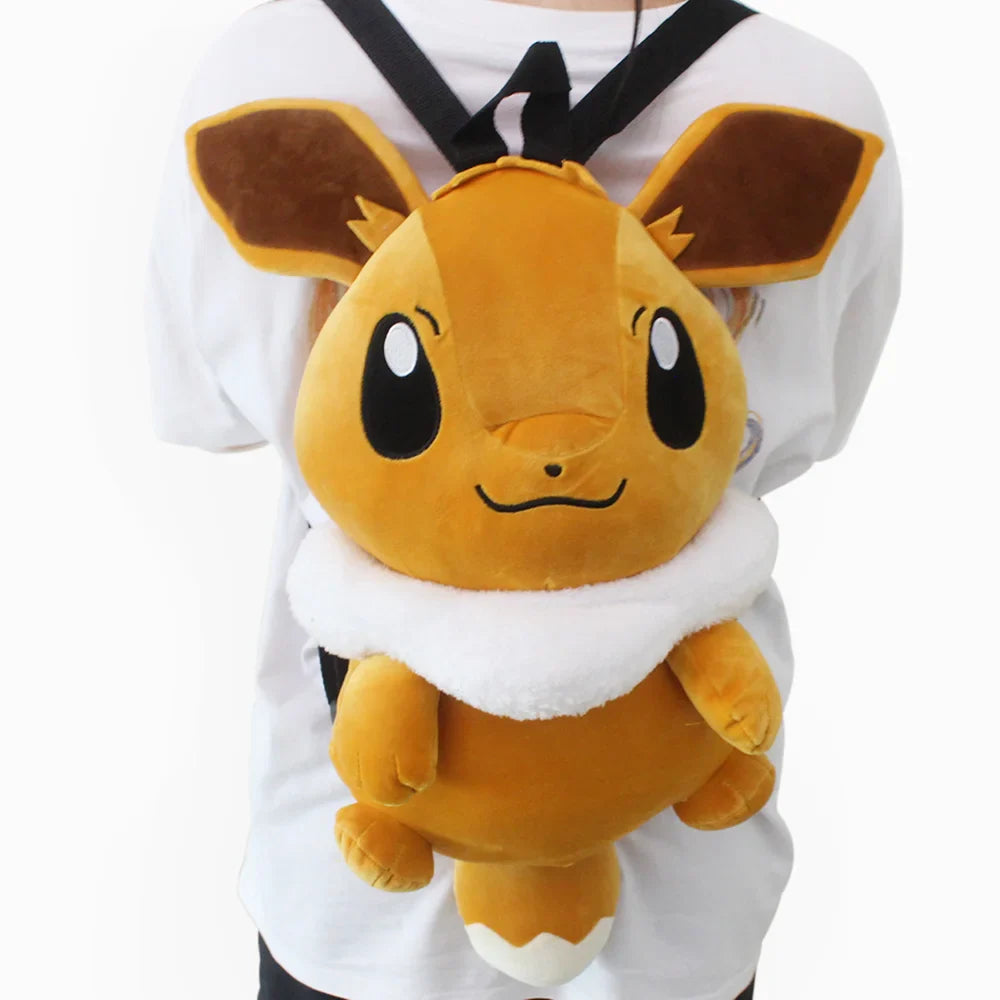 Cute Pokemon Eevee Backpack Kawaii Plush Bag Schoolbag Couple Backpack Cosplay Props Christmas Gifts For Girl Boy Child Kids