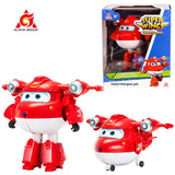 Super Wings 5 Inches Transforming Jett Dizzy Donnie Deformation Airplane Robot Action Figures Transformation Animation Kid Toys