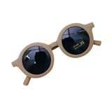 Children s Sunglasses Infant s Retro Solid Color Ultraviolet-proof Round Glasses Eyeglass for Kids