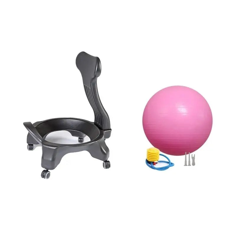 Balance Ball Chair Exercise Fitness Stability Yoga Ball High-Quality Ergonomic Chair for Home and Office Desk with Air Pump