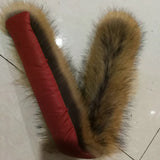 60x11cm Natural Mink Fur Collar for DIY Apparel Sewing Fluffy Trimming Fabric Coat Hood Shawl Decoration Sewing Costume Crafts