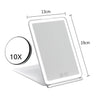 Led  Make Up Mirror With Light  Tool Portable Foldable Travel Desk Vanity Table Bath Bedroom Makeup Tools Lighted Makeup Mirrors