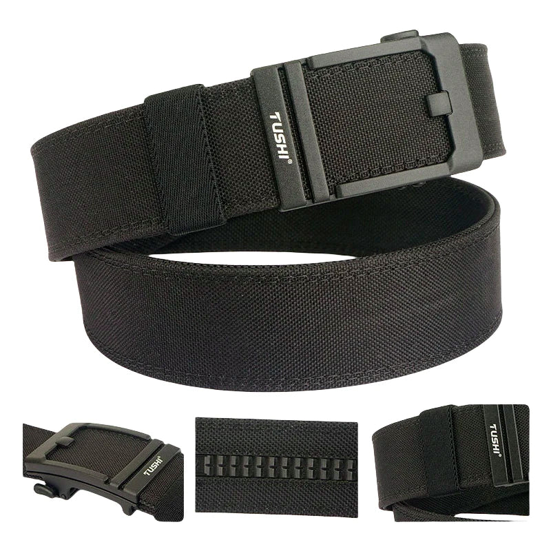 Width 4.3cm Tactical Canvas Belt Outdoor Sports Training Jeans Accessories Girdle Men's Nylon Automatic Buckle Waistband