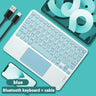 Backlit Touchpad Wireless Keyboard For Android IOS Huawei Xiaomi Tablet For iPad Pro Air Mini 6 Korean Russian Spanish Keyboard